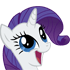 Rarity looking happy